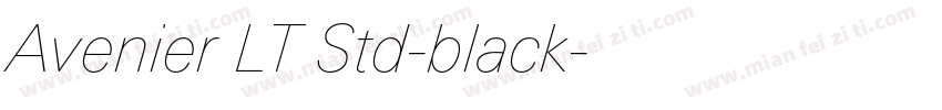 Avenier LT Std-black字体转换